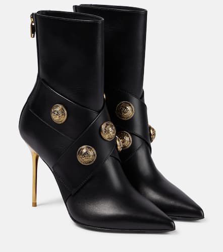 Balmain Alma leather ankle boots - Balmain - Modalova