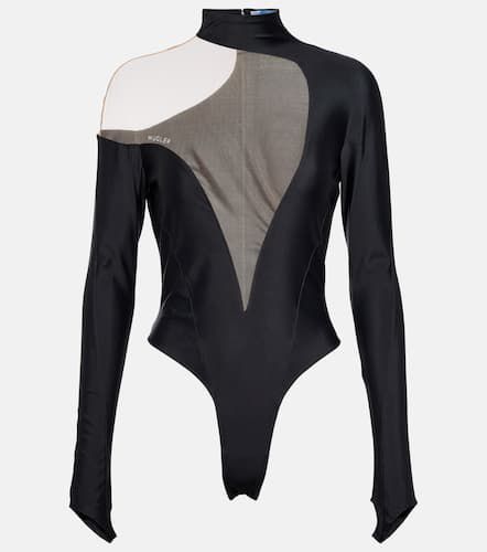Mugler Asymmetric paneled bodysuit - Mugler - Modalova
