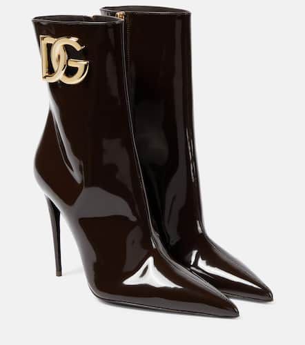 Ankle Boots DG aus Lackleder - Dolce&Gabbana - Modalova