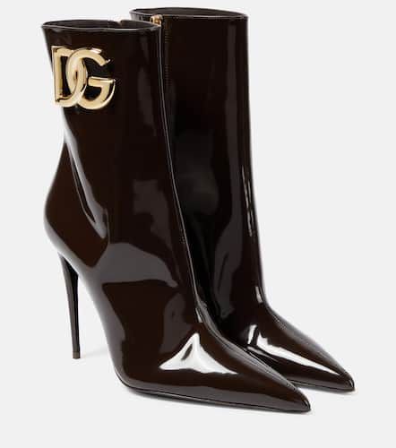 DG patent leather ankle boots - Dolce&Gabbana - Modalova