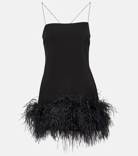 Feather-trimmed minidress - The Attico - Modalova