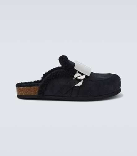 Plaque chain suede mules - JW Anderson - Modalova