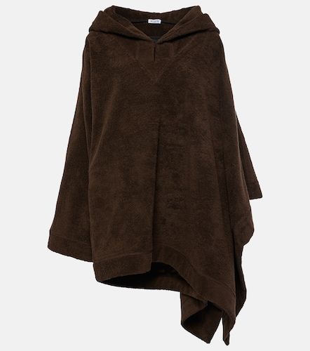 Alaïa Poncho con capucha de rizo de algodón - Alaia - Modalova