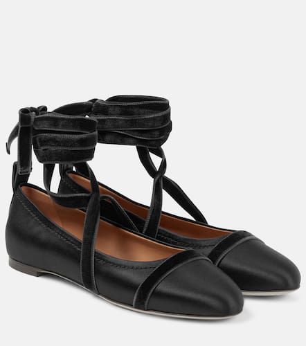 Spencer satin ballet flats - Malone Souliers - Modalova