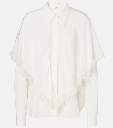 ChloÃ© Knotted Heritage silk crÃªpe de chine blouse - Chloe - Modalova