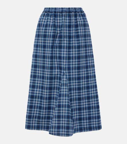 Checked mid-rise cotton maxi skirt - Acne Studios - Modalova