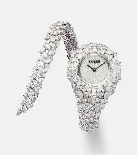 Y-Momento 18kt white gold watches with diamonds - Yeprem - Modalova