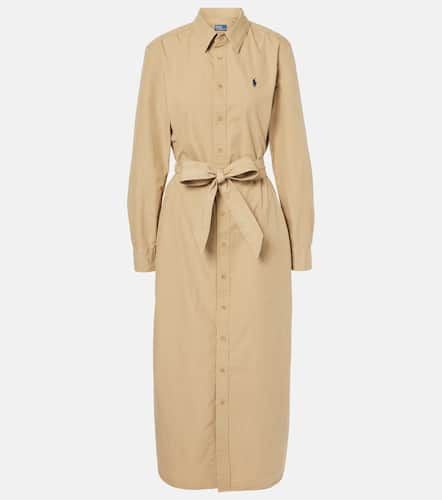 Belted cotton midi dress - Polo Ralph Lauren - Modalova