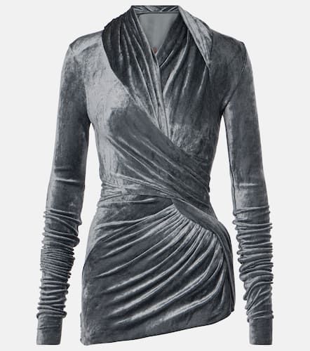 Magnetic twisted velvet top - Rick Owens - Modalova