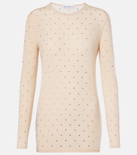 Top semitrasparente con cristalli - Rabanne - Modalova