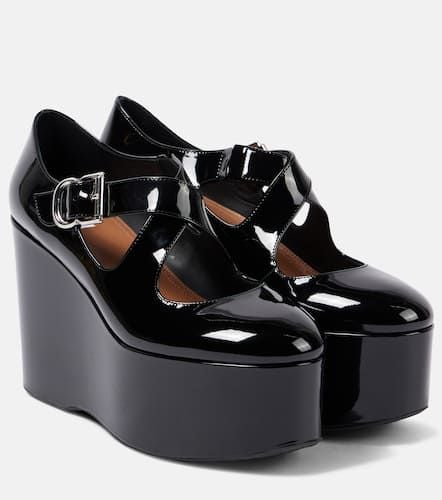 AlaÃ¯a Criss Cross patent leather wedges - Alaia - Modalova