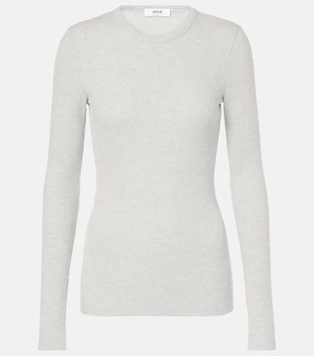 Delphi ribbed-knit jersey top - Agolde - Modalova