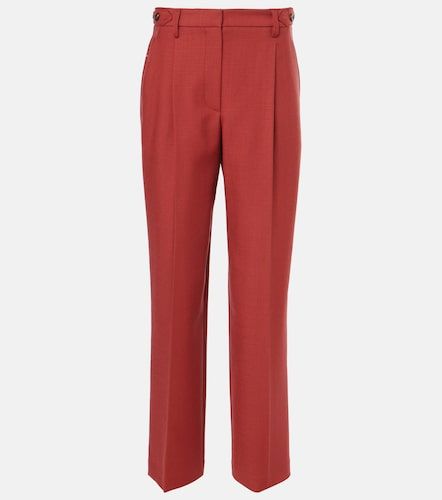 Pantalones rectos de sarga de lana virgen - Brunello Cucinelli - Modalova