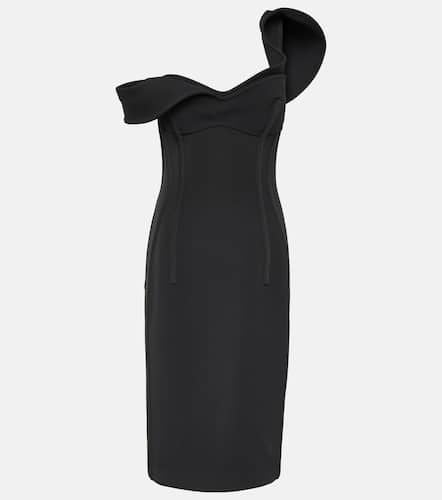 One-shoulder wool bustier dress - Bottega Veneta - Modalova