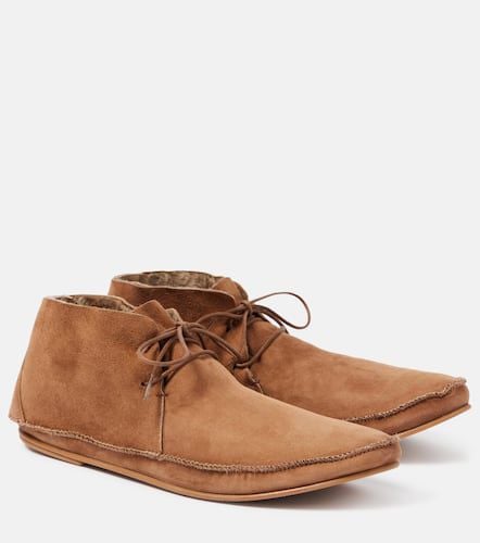 Tyler shearling-lined suede moccasins - The Row - Modalova