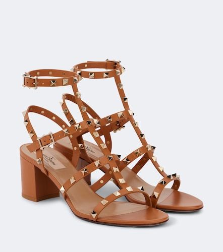 Rockstud leather sandals - Valentino Garavani - Modalova