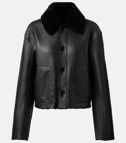 Reversible shearling and leather jacket - Joseph - Modalova