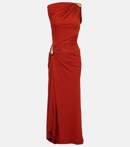 Gathered jersey maxi dress - Bottega Veneta - Modalova