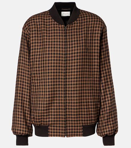 Bomber in teddy di lana - Saint Laurent - Modalova