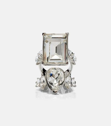 Cocktail crystal-embellished ring - McQueen - Modalova