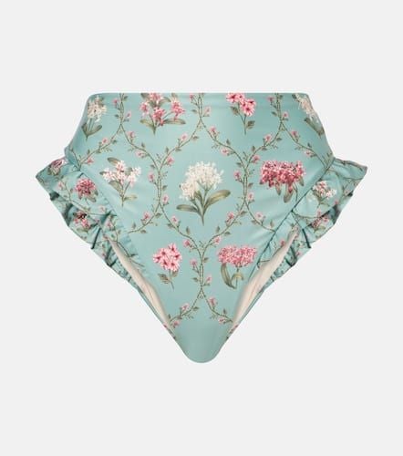 Jengibre floral ruffled bikini bottoms - Agua by Agua Bendita - Modalova