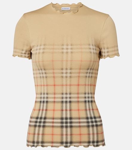 Top Check de algodón - Burberry - Modalova