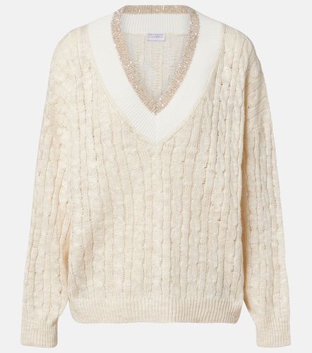 Pullover aus Hanf, Seide und Baumwolle - Brunello Cucinelli - Modalova