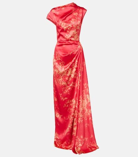 Vestido de fiesta de satén duquesa floral drapeado - Erdem - Modalova