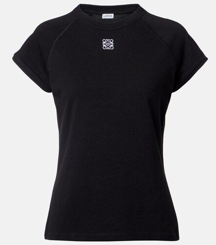 Camiseta en mezcla de algodón con anagrama - Loewe - Modalova