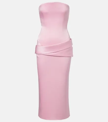 Vestido bustier de crepé de satén drapeado - Alex Perry - Modalova