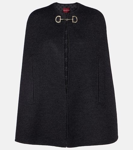Gucci Caban Horsebit wool cape - Gucci - Modalova