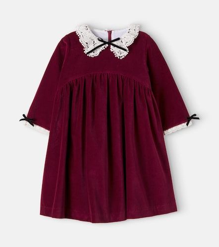 Vestido Antonella de terciopelo de algodón - La Coqueta - Modalova