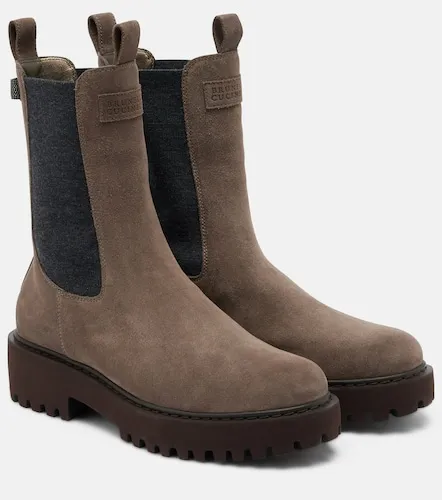 Monili suede Chelsea boots - Brunello Cucinelli - Modalova