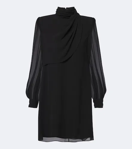 Vestido corto de seda drapeado - Valentino - Modalova