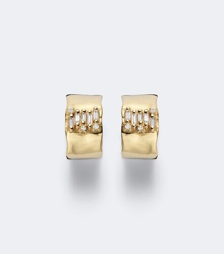 Ohrringe Mini aus 18kt Gelbgold mit Diamanten - Suzanne Kalan - Modalova
