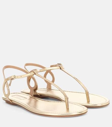 Almost Bare metallic leather sandals - Aquazzura - Modalova