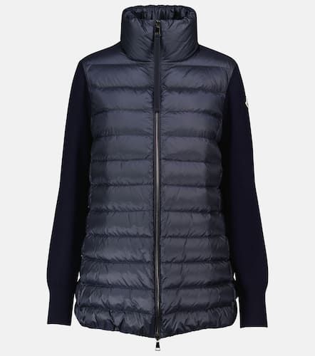 Cardigan in lana vergine con imbottitura - Moncler - Modalova