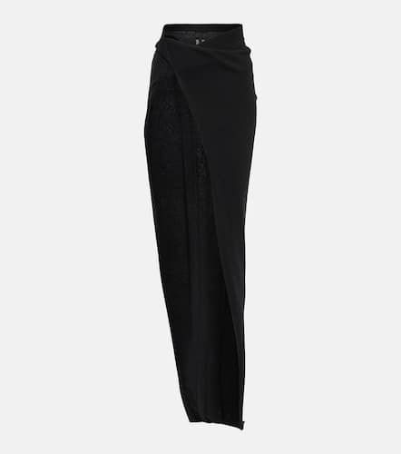 Asymmetric cashmere and wool maxi skirt - Rick Owens - Modalova