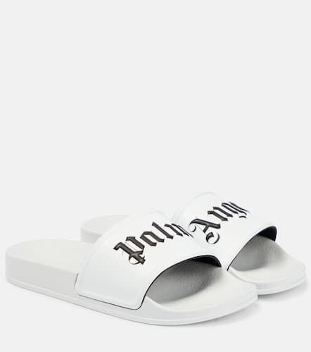 Palm Angels Logo rubber slides - Palm Angels - Modalova