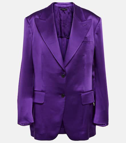 Double-breasted satin blazer - Tom Ford - Modalova