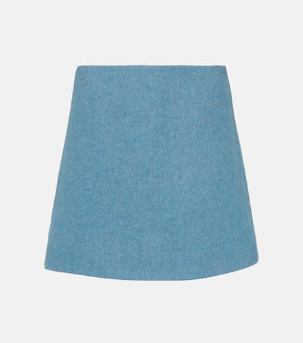 Ganni Wool-blend twill miniskirt - Ganni - Modalova