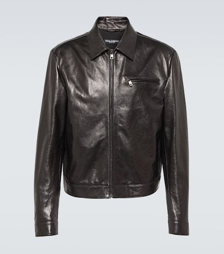 Dolce&Gabbana Giacca in pelle - Dolce&Gabbana - Modalova