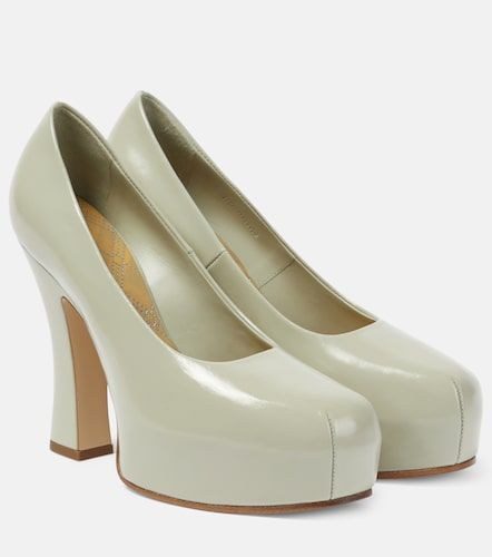 Burberry 130 leather platform pumps - Burberry - Modalova