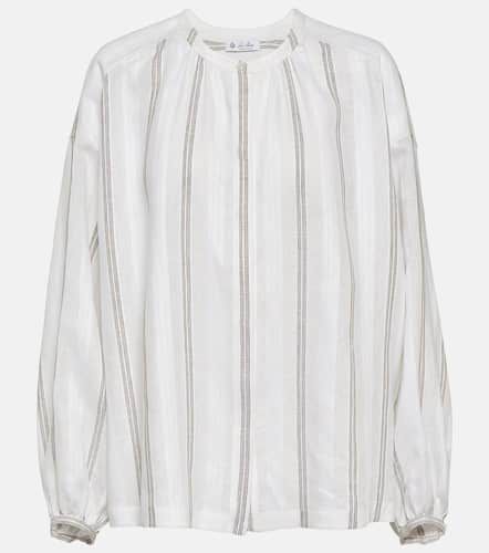 Loro Piana Blusa de lino a rayas - Loro Piana - Modalova