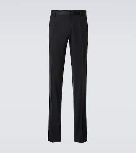 Wool and silk-blend tuxedo pants - Dolce&Gabbana - Modalova