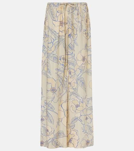 Floral wide-leg pants - Dries Van Noten - Modalova