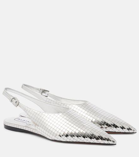 Alaïa Slingback-Ballerinas Art Deco aus Metallic-Leder - Alaia - Modalova