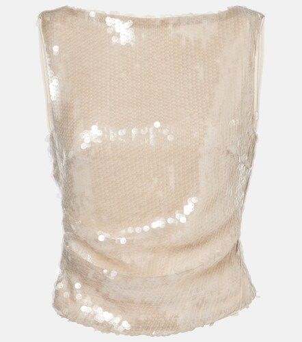 Staud Top Eton con paillettes - Staud - Modalova