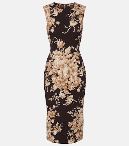 Abito midi in charmeuse di misto seta - Dolce&Gabbana - Modalova