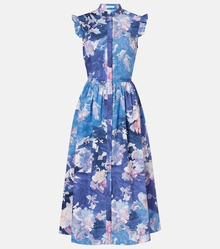 Abito midi con stampa floreale - Erdem - Modalova